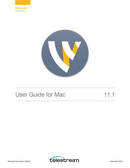 Wirecast User Guide | 266727 December 2018