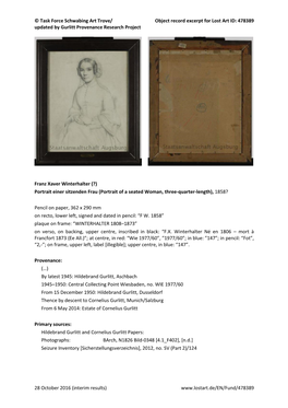 478389 Updated by Gurlitt Provenance Research Project