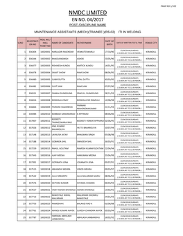 Nmdc Limited En No