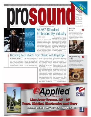 AES67 Standard Embraced by Industry