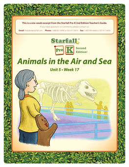 Week 17: Animals in the Air and Sea Overview & Preparation 418 Learning Centers 422 Day 1 Introduce Birds