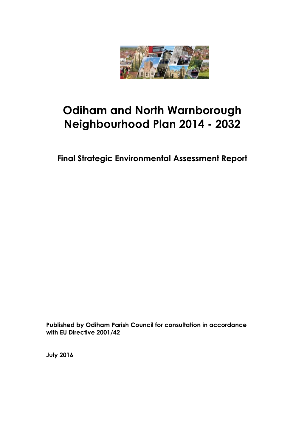 Odiham and North Warnborough Neighbourhood Plan 2014 - 2032