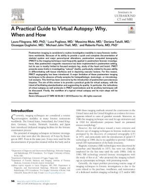 A Practical Guide to Virtual Autopsy: Why, When And