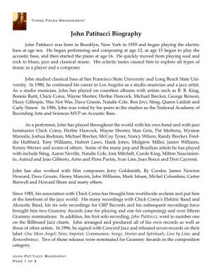 John Patitucci Biography