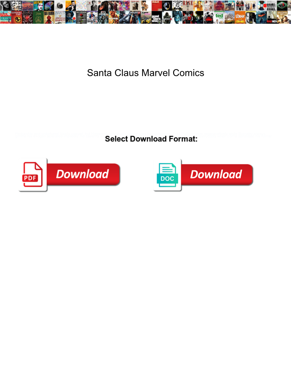 Santa Claus Marvel Comics