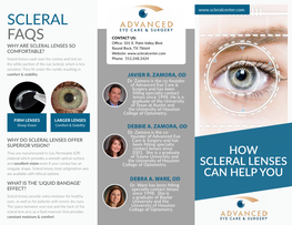 Scleral Faqs