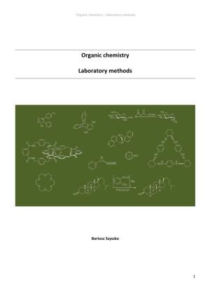 Organic Chemistry Laboratory Methods