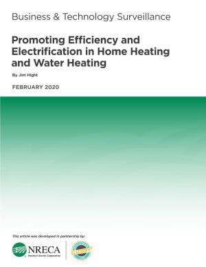 Promoting Efficiency and Electrification in Home Heating and Water Heating by Jim Hight