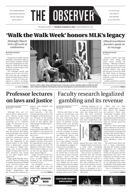 Honors MLK's Legacy Professor Lectures on Laws and Justice Faculty