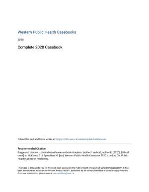 Western Public Health Casebook 2020