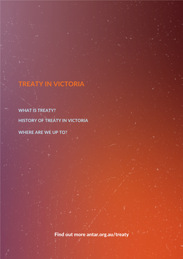 Treaty in Victoria