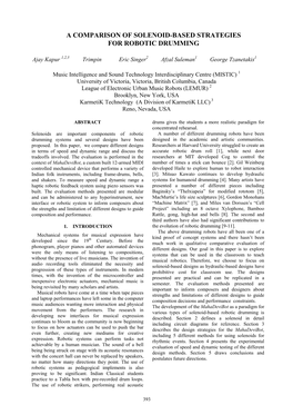 A Comparison of Solenoid-Based Strategies for Robotic Drumming