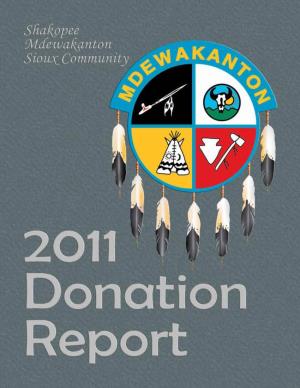 2011 Donation Report