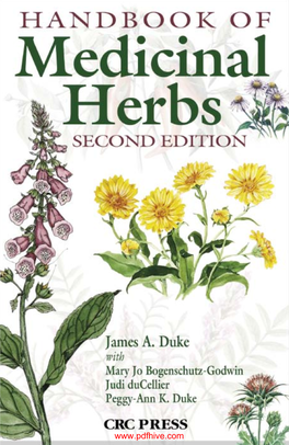 HANDBOOK of Medicinal Herbs SECOND EDITION