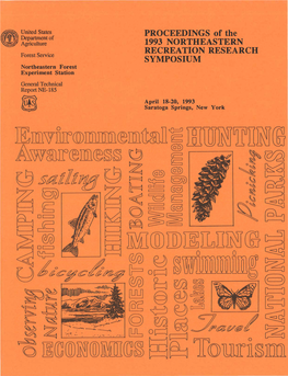 PROCEEDINGS of the 1993 NORTHEASTERN RECREATION RESEARCH SYMPOSIUM