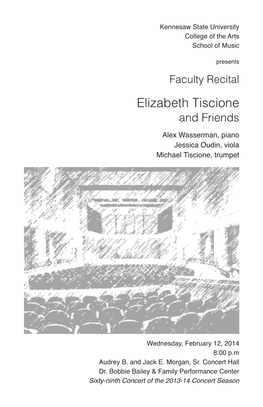 Faculty Recital Elizabeth Tiscione and Friends