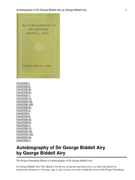 Autobiography of Sir George Biddell Airy by George Biddell Airy 1