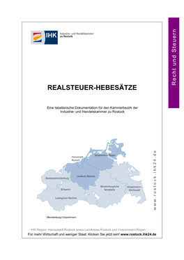 REALSTEUER-HEBESÄTZE Recht Und