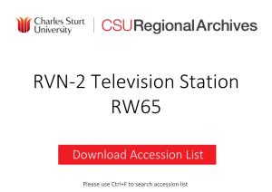 RVN-2 Television Station RW65