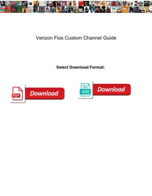 Verizon Fios Custom Channel Guide