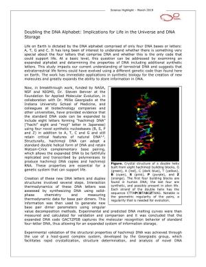 Doubling the DNA Alphabet: Implications for Life in the Universe and DNA Storage