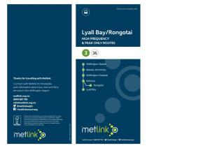 Lyall Bay/Rongotai HIGH FREQUENCY & PEAK ONLY ROUTES