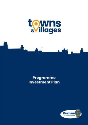 Towns and Villages Programme Investment Plan