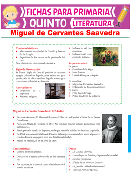 Miguel De Cervantes Saavedra