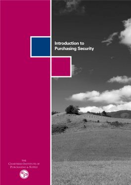 Introduction to Purchasing Security