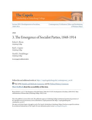 3. the Emergence of Socialist Parties, 1848-1914