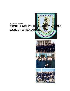 Civic Leadership Academy 2009 Guide to Readings