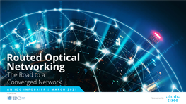 Routed Optical Networking the Road to a Converged Network