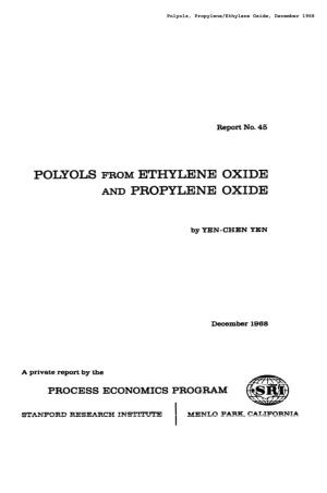 Polyols, Propylene/Ethylene Oxide