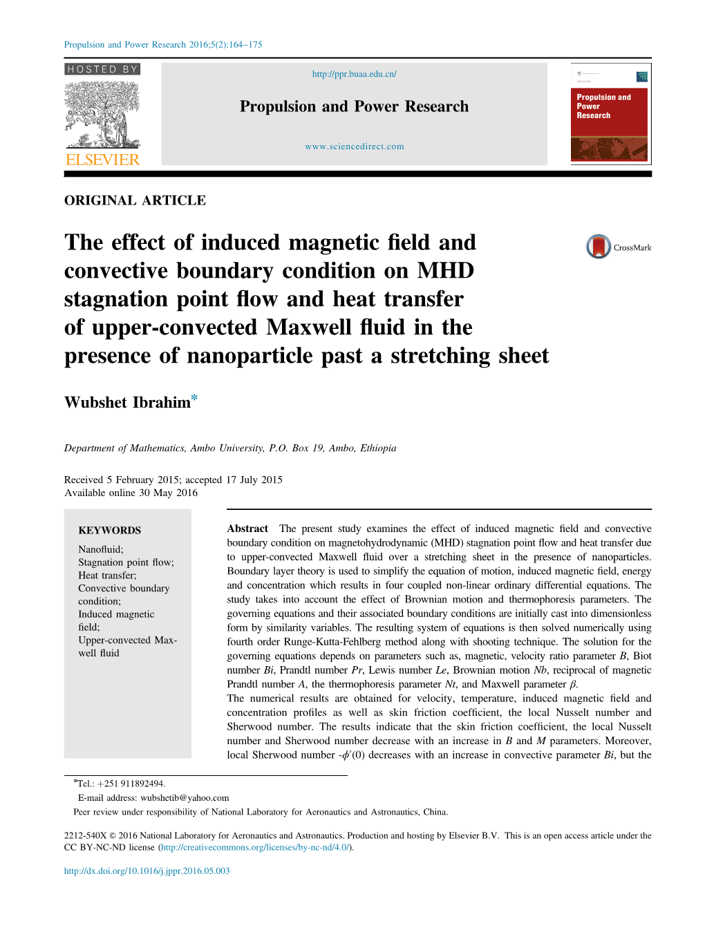 The Effect of Induced Magnetic Field and Convective Boundary Condition