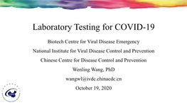 Laboratory Testing for COVID-19