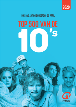 Top 500 Van De 10 2020 2019 Titel Artiest Jaar