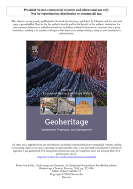 Chapter 18. Geoheritage and Geoparks