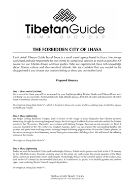 The Forbidden City of Lhasa
