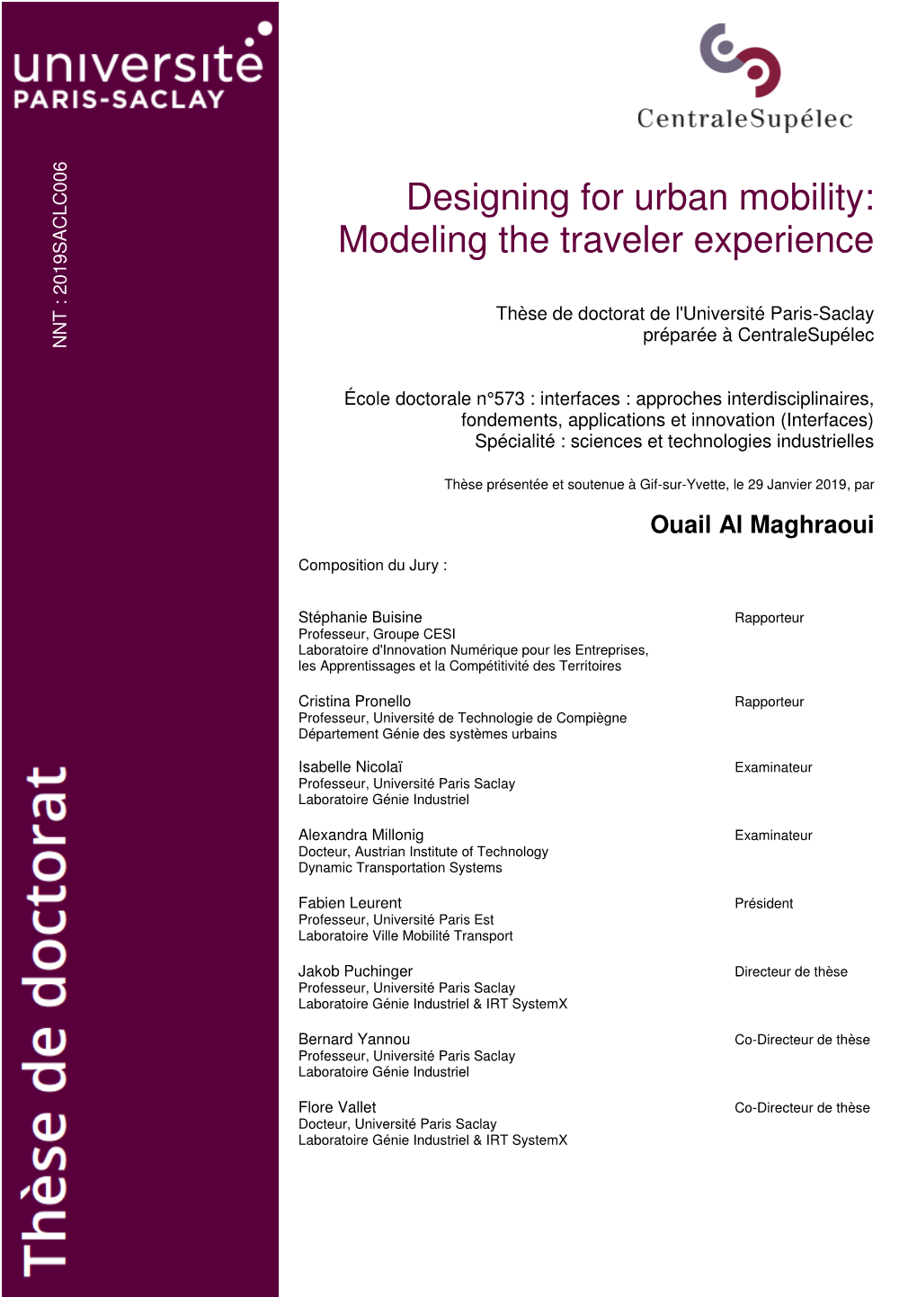 Designing for Urban Mobility: Modeling the Traveler Experience