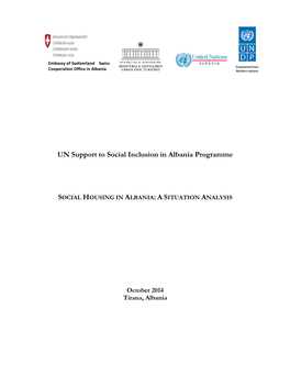 UN Support to Social Inclusion in Albania Programme