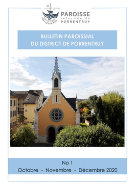 Bulletin Paroissial Du District De Porrentruy