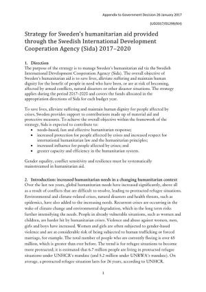 Swedish International Development Cooperation Agency (Sida) 2017–2020