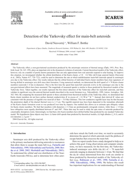 Detection of the Yarkovsky Effect for Main-Belt Asteroids