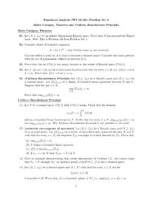 Baire Category Theorem and Uniform Boundedness Principle)