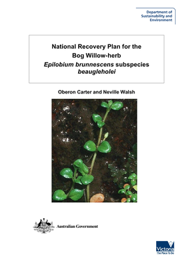 National Recovery Plan for the Bog Willowherb Epilobium Brunnescens