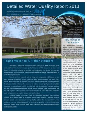 Detailed Water Quality Report 2013 Reporting May 2012 Thru April 2013 Central Lake County Join Action Water Agency