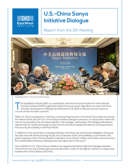 U.S.-China Sanya Initiative Dialogue