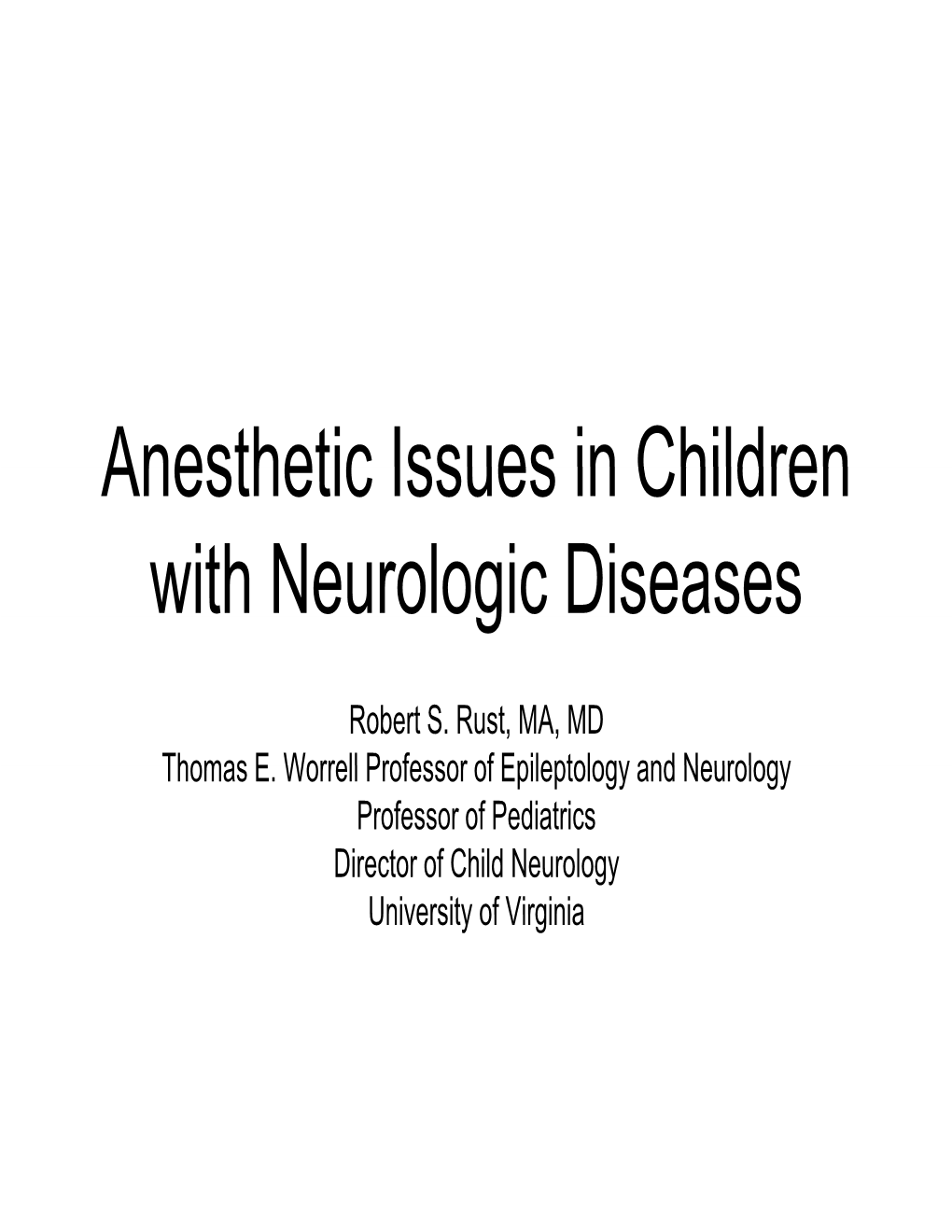 Neurological Diseases of Children