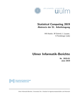 Ulmer Informatik-Berichte