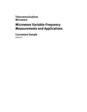 Microwave Variable-Frequency Measurements and Applications